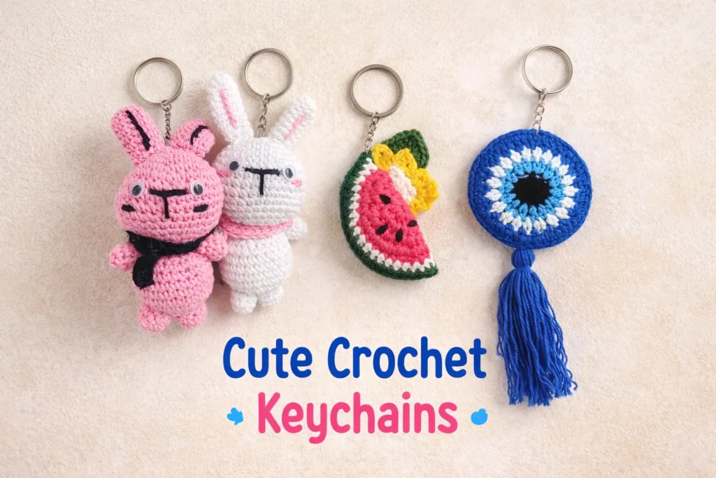 Cute Crochet Keychains