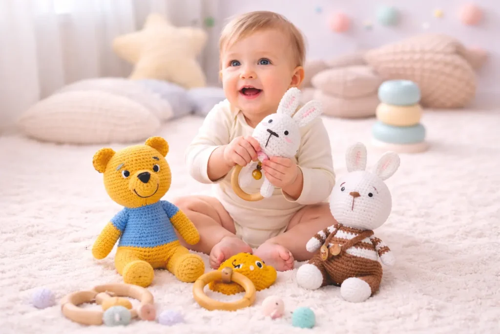 Handmade Crochet Toys for Babies