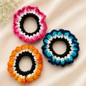 Crochet Hair Scrunchies