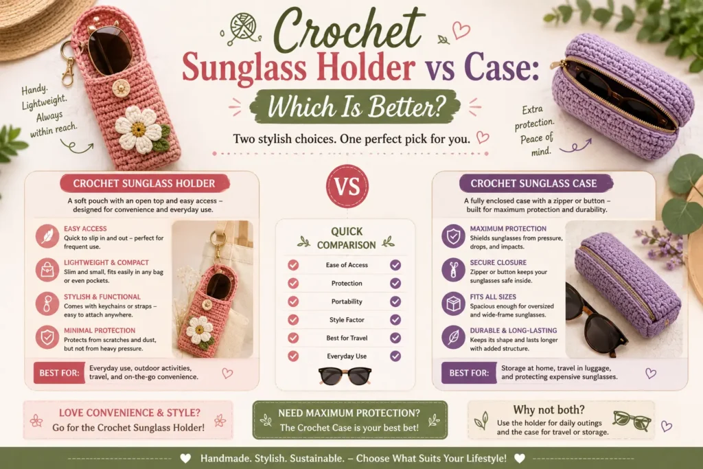 Crochet Sunglass Holder vs Case: Which Is Better?