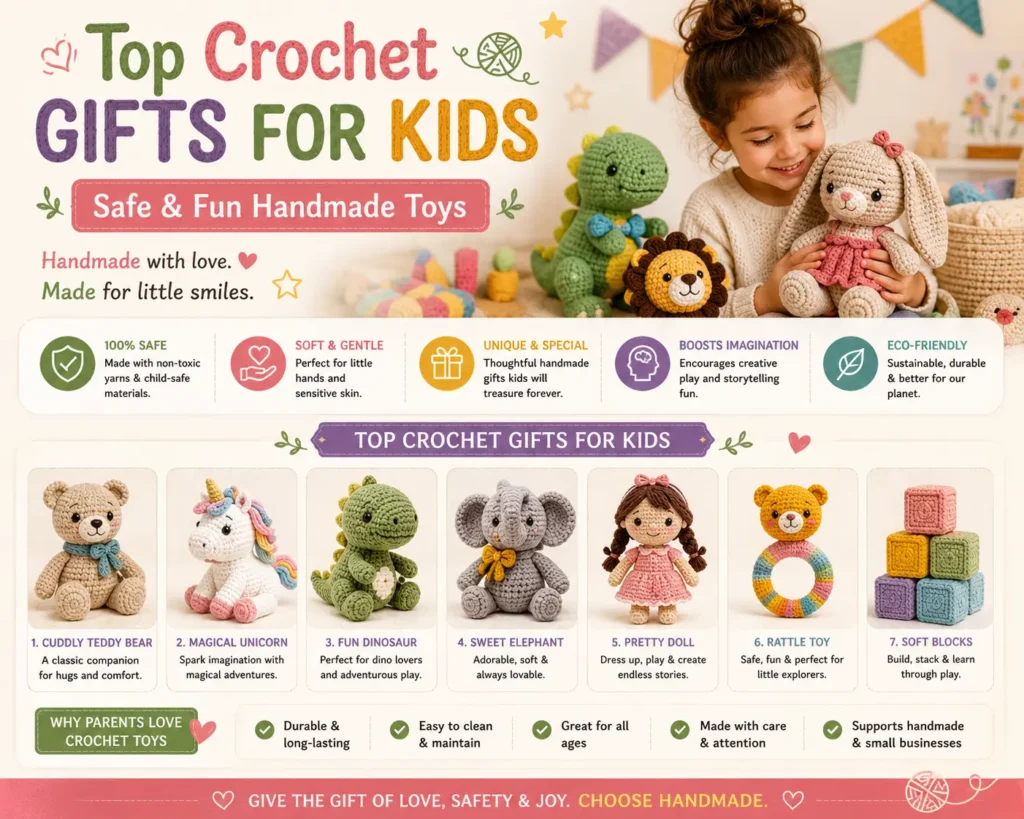 Top Crochet Gifts for Kids: Safe & Fun Handmade Toys