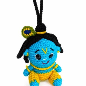 Handmade Crochet Krishna Keychain
