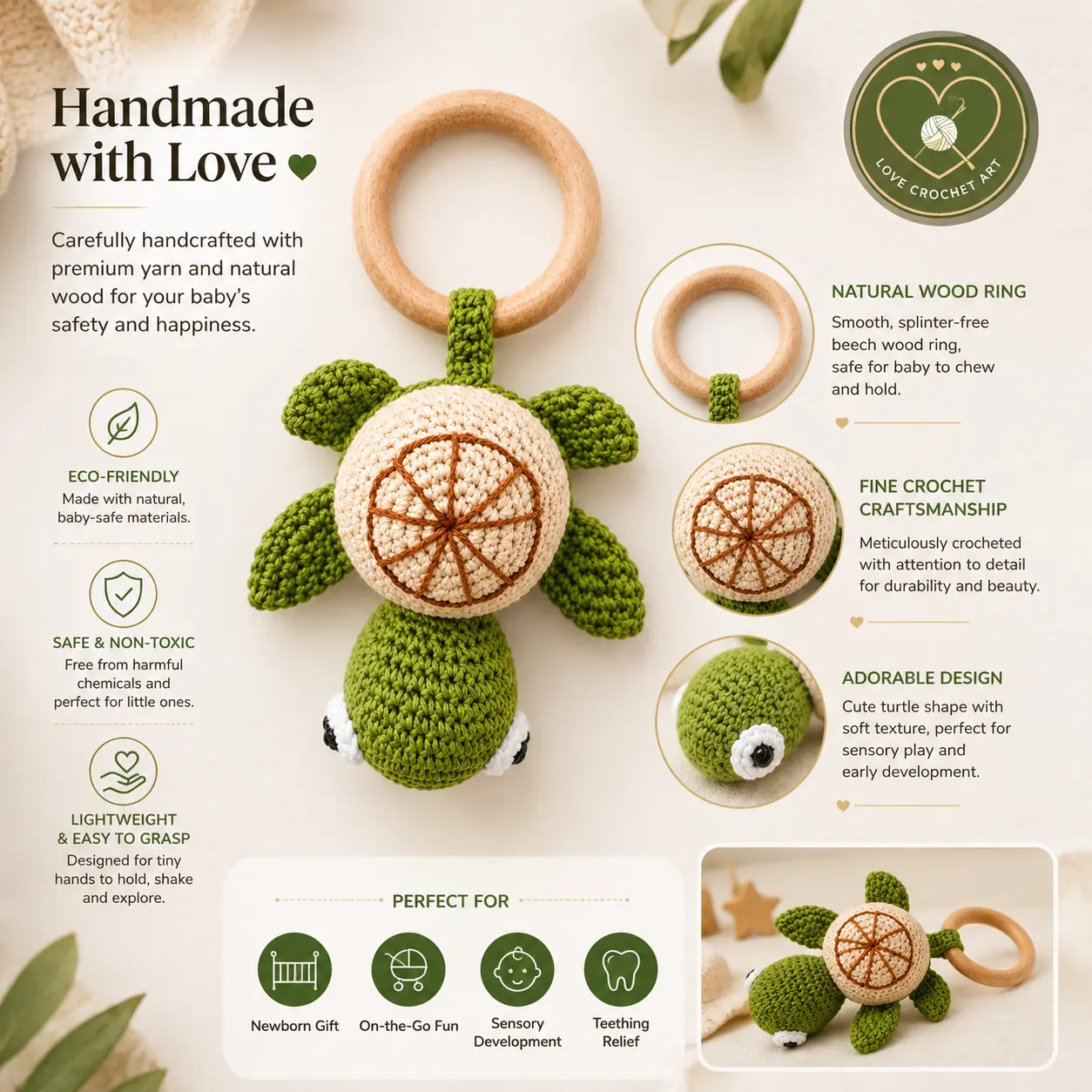 crochet baby toy