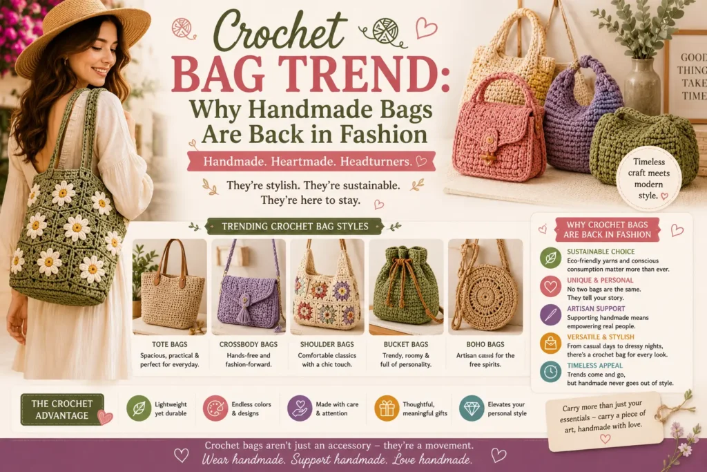 Crochet Bag Trend: Why Handmade Bags Are Back in Fashion