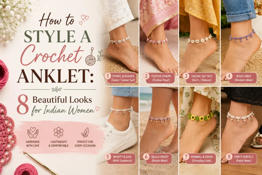How to Style a Crochet Anklet