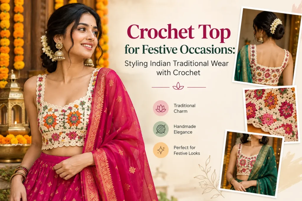 Crochet Top for Festive Indian Style